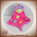 TCM SOS DOUDOU OURS PLAT VIOLET ROSE FLEURS