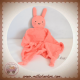 VERTBAUDET SOS DOUDOU LAPIN CORAIL PLAT LANGE