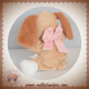 DISNEY SOS DOUDOU CHIEN BELLE MARIONNETTE MARRON NOEUD ROSE