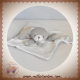 BABYNAT BABY NAT DOUDOU OURS PLAT GRIS BLANC