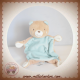 DOPO DOPO SOS DOUDOU OURS BEIGE PLAT BLEU FEUILLE