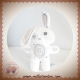 TAPE A L'OEIL DOUDOU LAPIN BLANC GRIS TAUPE SOS