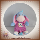 DISNEY SOS DOUDOU BOURRIQUET BLEU PYJAMA VIOLET PASTEL ETOILES