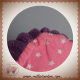 LES DEGLINGOS SOS DOUDOU ELEPHANT VIOLET ROBE ROSE