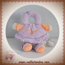 DOUDOU ET COMPAGNIE POUPEE AMOUR LES BOUILLES VIOLETTE RAYE SOS