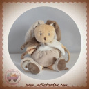 LA GRANDE RECRE SOS DOUDOU LAPIN BOBULE TAUPE MARRON BLANC ACTIVITÉS DOUDOU ET COMPAGNIE