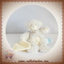 BABYNAT SOS DOUDOU OURS GRIS POIL MOUCHOIR GRIS BN945