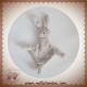 GRAIN DE BLE SOS DOUDOU LAPIN PLAT GRIS TAUPE ETOILES MINI