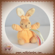 KALOO DOUDOU LAPIN CORPS BOULE ORANGE 10 cm PORTE CLE