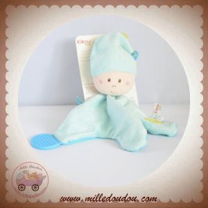 CREATIVTOYS SOS DOUDOU LUTIN BEIGE PLAT BLEU KIKOU