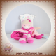 BABYNAT BABY NAT SOS DOUDOU CHAT GRIS PLAT ROND ROSE VIOLET LES MASQUES