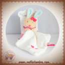 BABYNAT BABY NAT SOS DOUDOU LAPIN BEIGE MOUCHOIR COEUR BN090