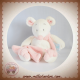 BABYNAT BABY NAT SOS DOUDOU SOURIS BLANCHE MOUCHOIR ROSE DOUCEUR