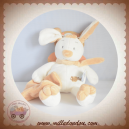 BABYNAT BABY NAT SOS DOUDOU LAPIN CHIEN BLANC BEIGE MOUCHOIR BN778