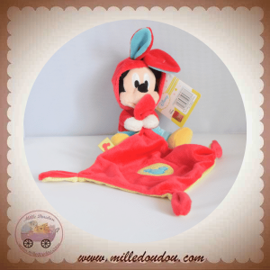DISNEY SOS DOUDOU MINNIE SOURIS DEGUISE LAPIN MOUCHOIR ROUGE
