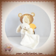 BABYNAT SOS DOUDOU LAPIN BLANC POIL MARRON MOUCHOIR BN749