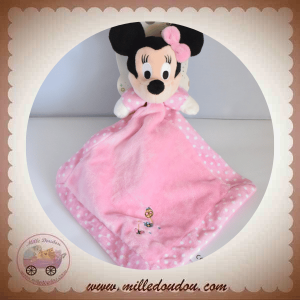 DISNEY SOS DOUDOU MINNIE PLAT MOUCHOIR ROSE COCCINELLE