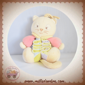 KALOO SOS DOUDOU CHAT BEIGE VERT MUSICAL
