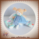 DOUDOU ET COMPAGNIE SOS CHIEN BLEU PLAT ATTACHE TETINE T'ES OU DOUDOU DC3388