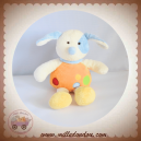 SOS DOUDOU CHIEN BLANC CORPS ORANGE RONDS