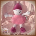 MARESE SOS DOUDOU PELUCHE POUPEE ROSE ET MAUVE