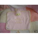 TEX SOS DOUDOU ZEBRE GIRAFE PLAT ROSE JAUNE