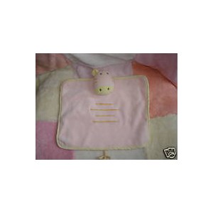 TEX SOS DOUDOU ZEBRE GIRAFE PLAT ROSE JAUNE