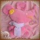 COROLLE SOS DOUDOU PELUCHE SOURIS ROSE FLEUR JAUNE