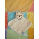 DISNEY SOS DOUDOU OURS WINNIE L'OURSON ECRU PLAT LOSANGE 