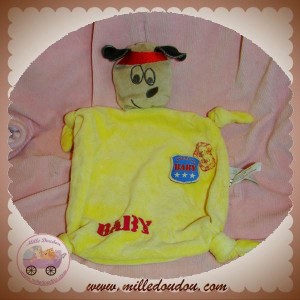 DE GROOTE DOUDOU CHIEN BEIGE PLAT JAUNE BABY BY VETI SOS