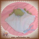 JACADI SOS DOUDOU CHENILLE SCARABEE VERT CORPS PLAT BLEU