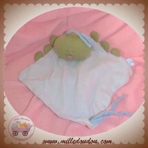 JACADI SOS DOUDOU CHENILLE SCARABEE VERT CORPS PLAT BLEU