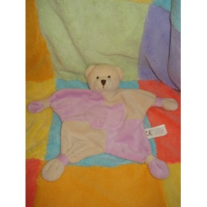 CMP SOS DOUDOU OURS PLAT ECRU ROSE MAUVE CMP 