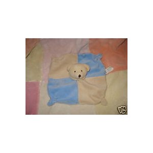 CMP SOS DOUDOU PELUCHE OURS ECRU BLEU PLAT