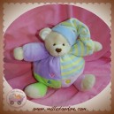 CMP SOS DOUDOU OURS BOULE MAUVE ROSE ETOILE