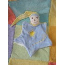 CMP DOUDOU LUTIN MARIONNETTE BLEU JAUNE ETOILE UN REVE DE BEBE