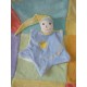 CMP DOUDOU LUTIN MARIONNETTE BLEU JAUNE ETOILE UN REVE DE BEBE