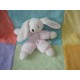 CMP DOUDOU PELUCHE CHIEN LAPIN ROSE BLANC CORPS RESSERRE