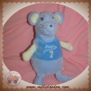 TCF DOUDOU PELUCHE SOURIS BLEU 7 COMPTOIR FRANCAIS DE LA MODE