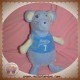 TCF DOUDOU PELUCHE SOURIS BLEU 7 COMPTOIR FRANCAIS DE LA MODE