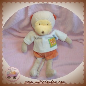 MOULIN ROTY DOUDOU SINGE BEIGE ORANGE LES LOUSTICS 27 CM