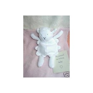 DPAM DOUDOU PELUCHE MOUTON BLANC HOCHET DU PAREIL AU MEME NEUF