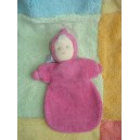 BABYLONIA PEPPA DOUDOU POUPEE LUTIN ROSE EPONGE PLAT