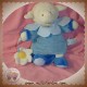 DOUDOU ET COMPAGNIE MOUTON AGNEAU GASTON MARIONNETTE BLEU FLEUR