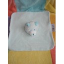 BRUIN SOS DOUDOU OURS PLAT BLEU TURQUOISE TOY'S RUS