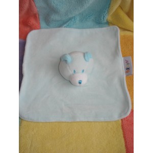 BRUIN SOS DOUDOU OURS PLAT BLEU TURQUOISE TOY'S RUS