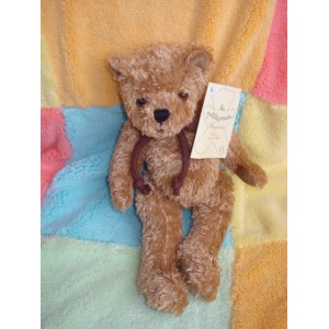 LES PETITES MARIE SOS DOUDOU OURS MARRON CORDE RAYNAUD