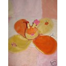 CATIMINI SOS DOUDOU PAPILLON COCCINELLE PLATE ORANGE JAUNE