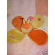 CATIMINI DOUDOU PELUCHE PAPILLON COCCINELLE PLATE ORANGE JAUNE