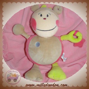 AUCHAN DOUDOU COCCINELLE REINE ROSE BEIGE VERT ETOILE SOS